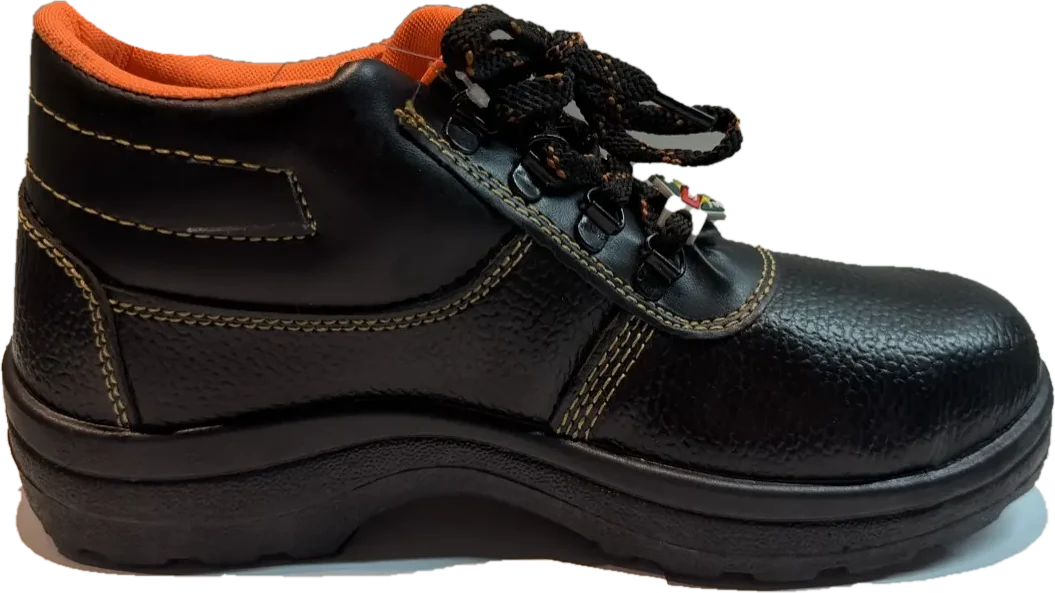 TOURIST SPL 514 hi-ankle safety shoe with a hi-vis orange collar